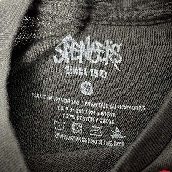 Spencer's Bad End Kanji Graphic Tee Black Small - Picture 3 of 8